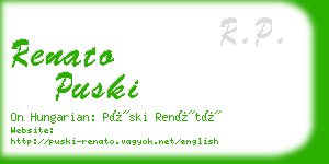 renato puski business card